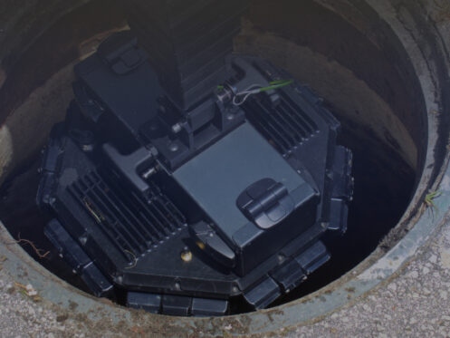 Camera inside drain